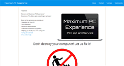 Desktop Screenshot of maximumpcexperience.com